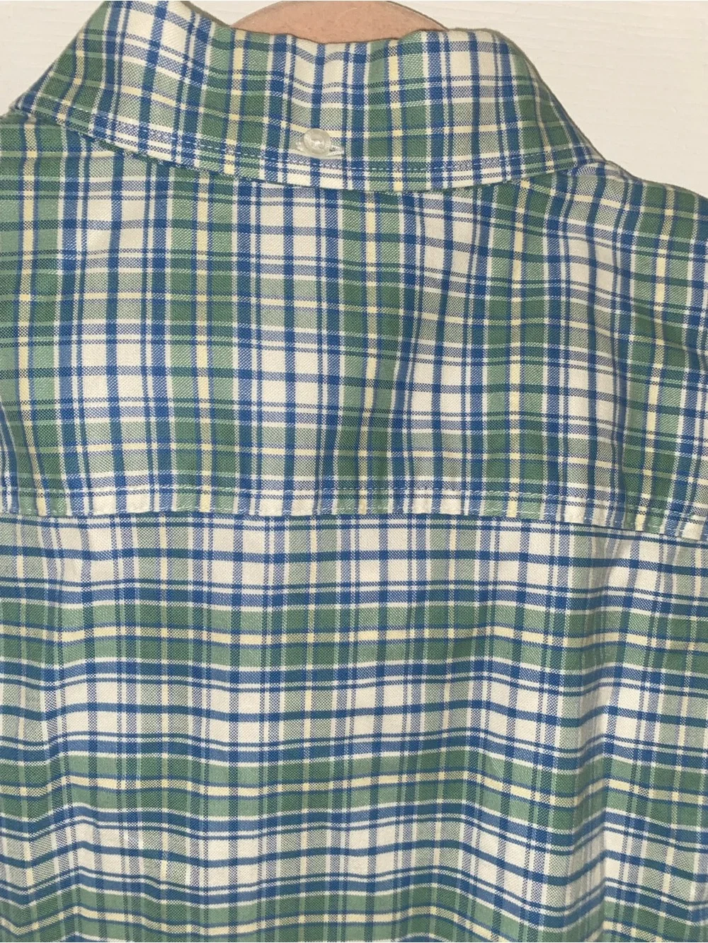 L.L. Bean Men’s Blue Green Plaid Slightly Fitted Button-Down New Shirt L/Tall